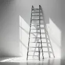 Galvanized access ladder
