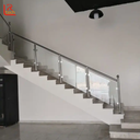 درابزين استانلس ستيل مع زجاج