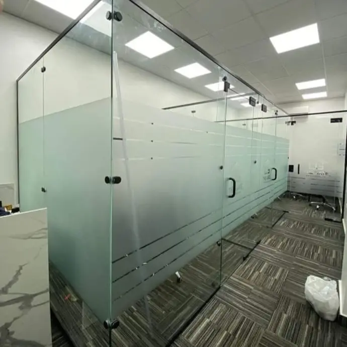 Glass partitions
